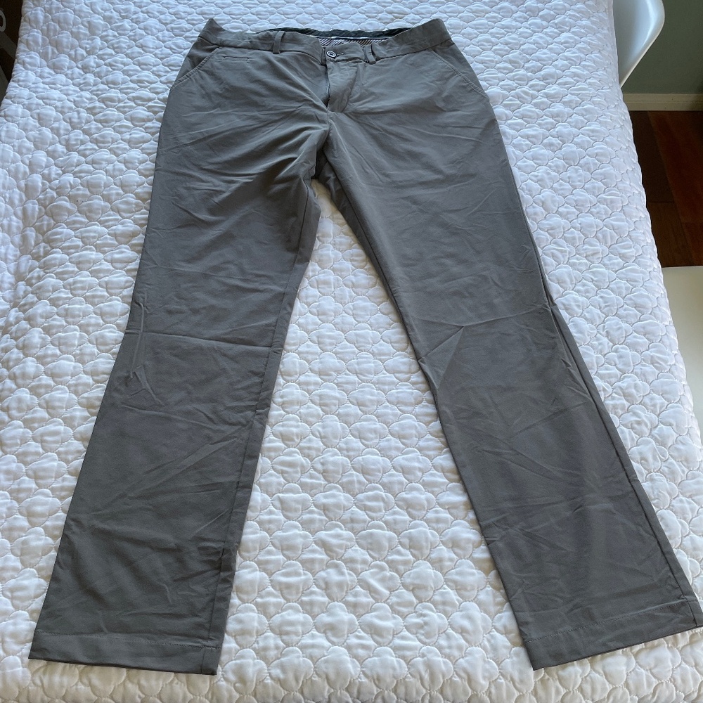KJUS Ike Fit‎ Tailored Golf Pants Gray Size 36/32